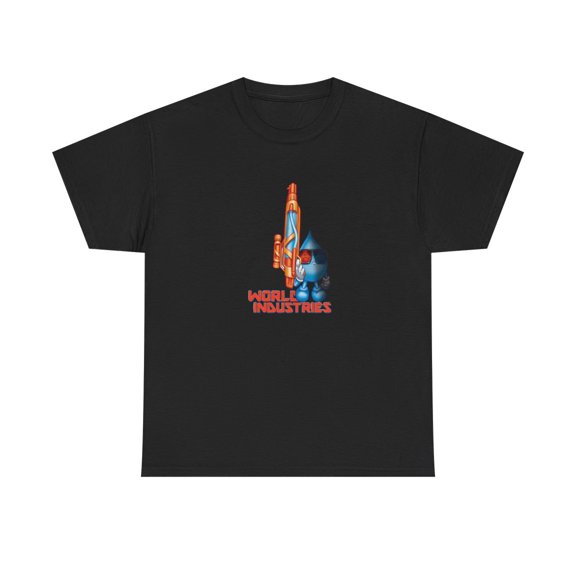 Aw-Nuld Wet Willy World Industries 2000s Skateboard Vintage Classic TShirt Print - Black / M