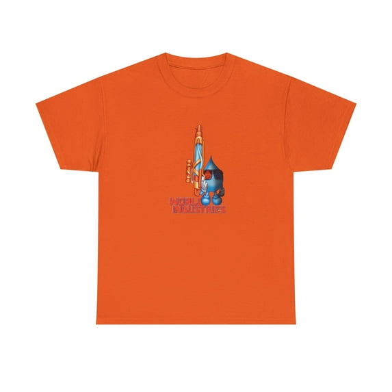 Aw-Nuld Wet Willy World Industries 2000s Skateboard Vintage Classic TShirt Print - Orange / 5XL