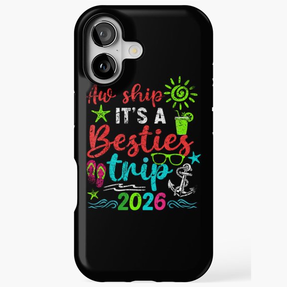 Aw Ship It’s a Girls Trip 2026 Cruise Fun iPhone Case 17 through 11 Pro Max