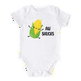 thumbnail image 1 of Aw Shucks Corn Cute Baby Onesie® Brand Bodysuit Shirt Premium Custom Clothes Unisex Baby Gift for Mom Newborn 12m White, 1 of 1