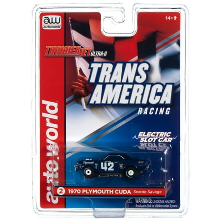 Aw Thunderjet Sc362 R32 Trans America Racing Slot Car 1970 Plymouth Cuda