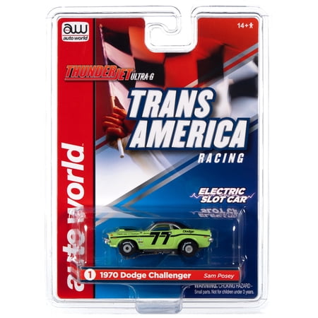Aw Thunderjet Ultra-G Sc357 R30 Trans America Slot Car 1970 Dodge Challenger