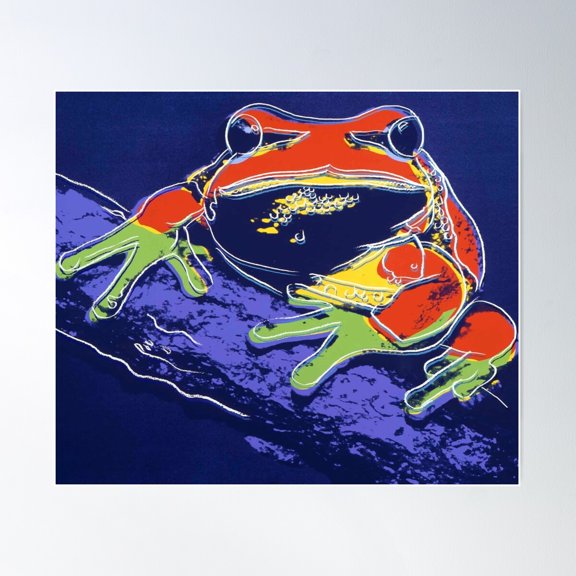 Aw Tree Frog Poster Wall Art, Modern Wall Decor For Living Room Bedroom, 12x18 UNFRAMED