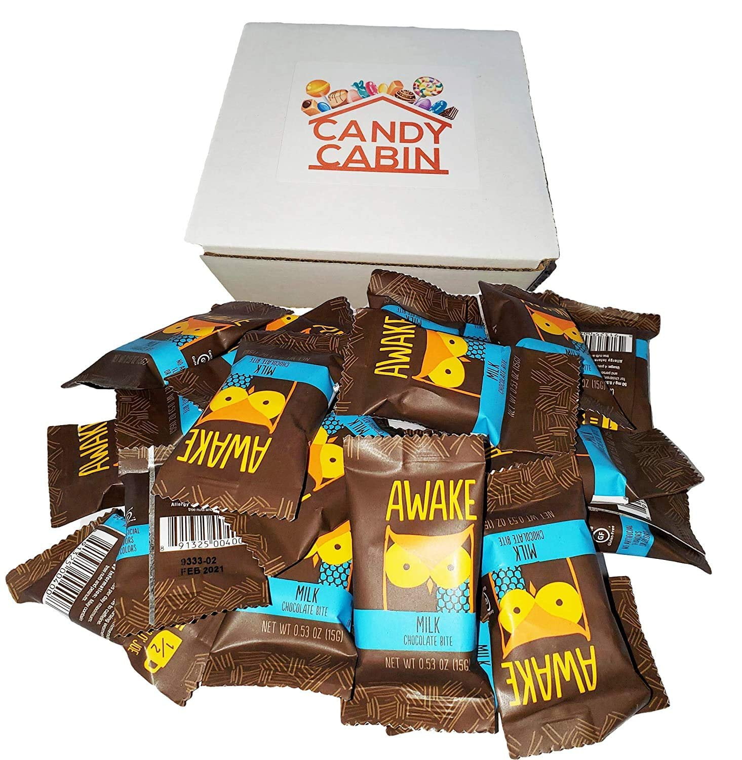 Awake Caffeinated Chocolate Energy Bites Gift Box 30 count Milk Chocolate