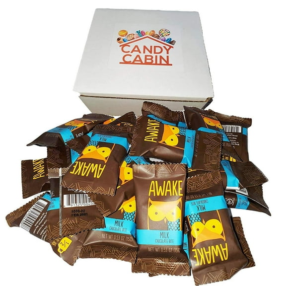 Awake Caffeinated Chocolate Energy Bites Gift Box 30 count Milk Chocolate