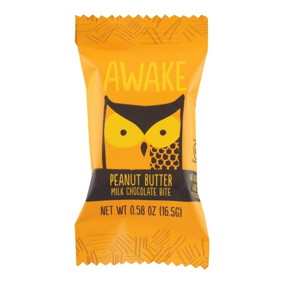 Awake Caffeinated Peanut Butter and Milk Chocolate Bites