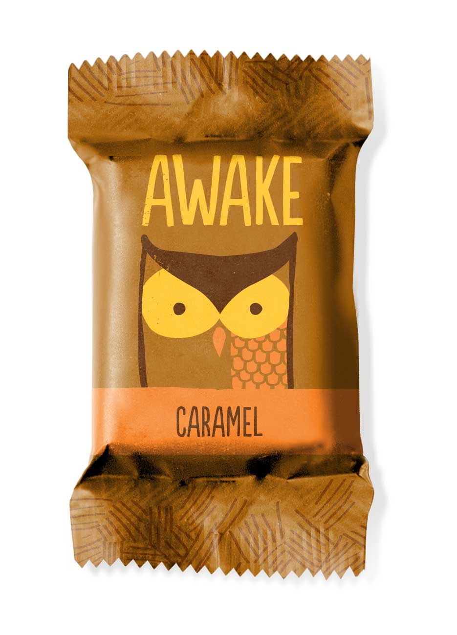 Awake Singles Caramel Caffeinated Chocolate Bites, 0.58 Ounce -- 300 ...