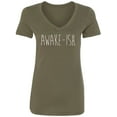 thumbnail image 1 of Awake-ish Womens V-Neck T-Shirt, 1 of 2