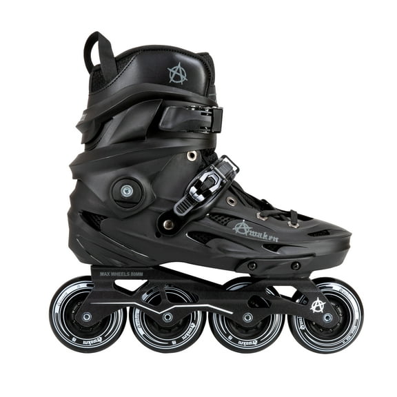 Awaken 4 Wheel Inline Skate Roller Blades (Black, 5)