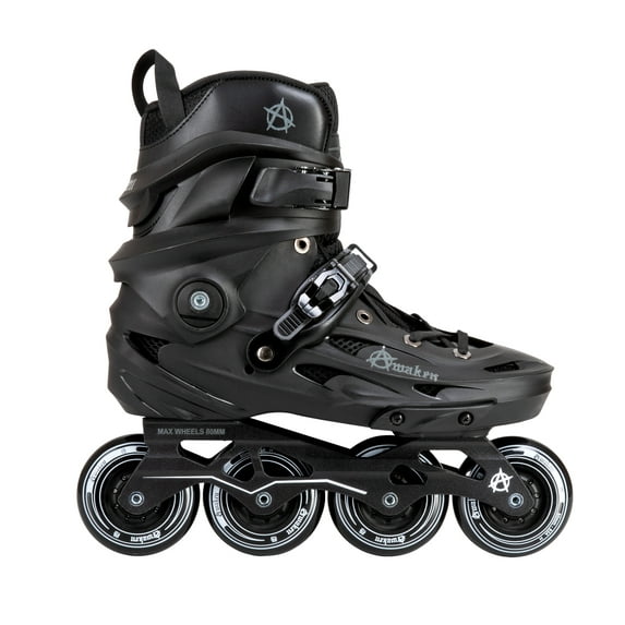 Awaken 4 Wheel Inline Skate Roller Blades (Black, 7)