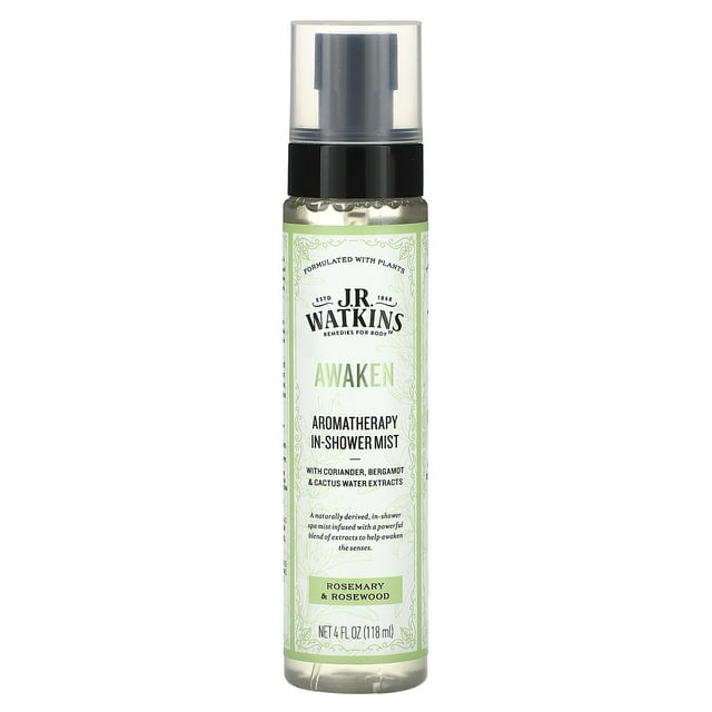 J.R. Watkins Awaken Aromatherapy inShower Mist, Natural Rosemary