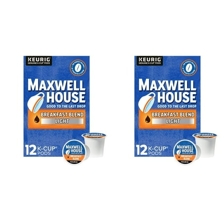 Awaken Your Senses with Maxwell House Breakfast Blend - 24 K-Cup Coffee Pods for a Blissful Morning Brew.