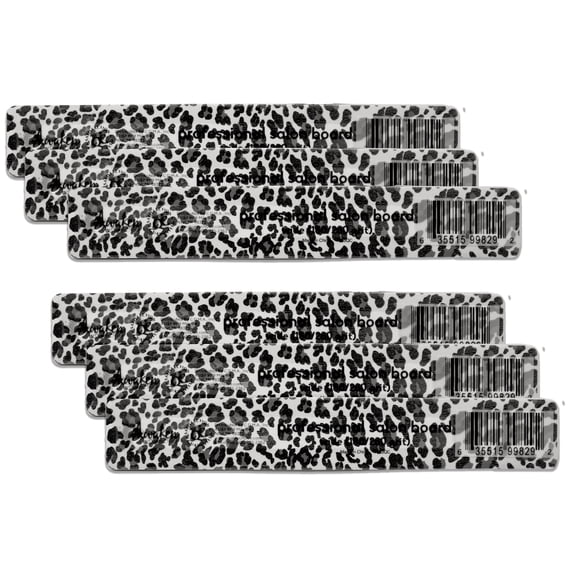 Awaken by Quality Choice Nail File, Wide Cushuned Board, 180/280 Grit, Manicure Tools for Home and Salon Use - 6 Count