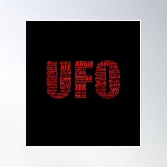 Awakenatx Ufo Poster Wall Art, Modern Wall Decor For Living Room Bedroom, 30x30 UNFRAMED