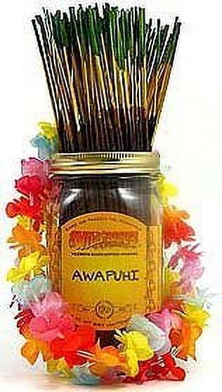 Awapuhi Incense Sticks 100 Pack - Green Floral Peach Melon Jasmine Scent