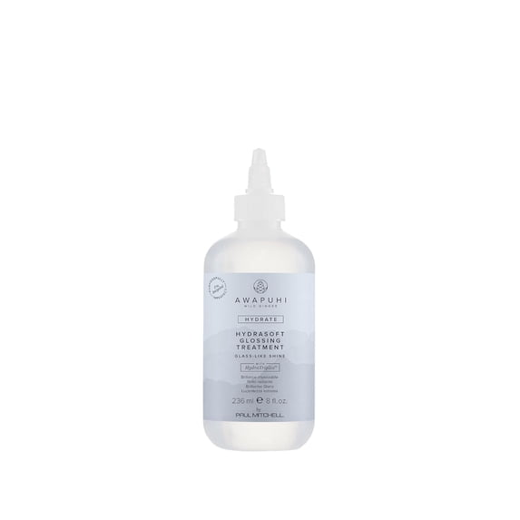 Awapuhi Wild Ginger by Paul Mitchell HydraSoft Glossing Treatment, For Glass-Like Shine, Ideal For All Hair Types, Especially Dry + Frizzy Hair, 8 fl. oz, 8 oz.