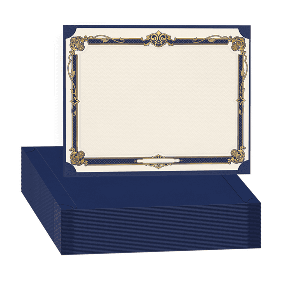 Award Single Sided Certificate Holders, 48Pack Certificate Holders Diploma Covers for Graduation, Employee Appreciation, Certifications, Fits 8.5x11 Inches Award Certificate Papers