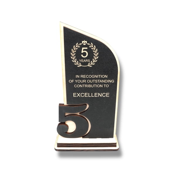 Award - Trophy - CUSTOM - Anniversary Year - 9x5 Inches