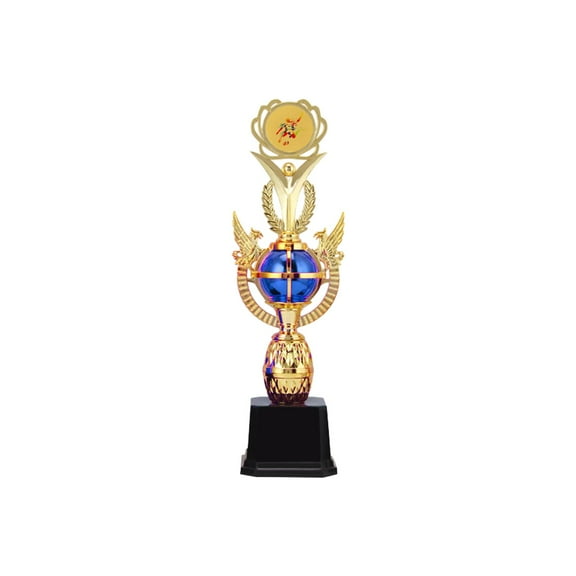 Award Trophy Cup Winner Award Delicate Winning Prizes Trophies Prize for Basketball Game Rewards Speech Contest Kids Adults , Blue 38.5cm