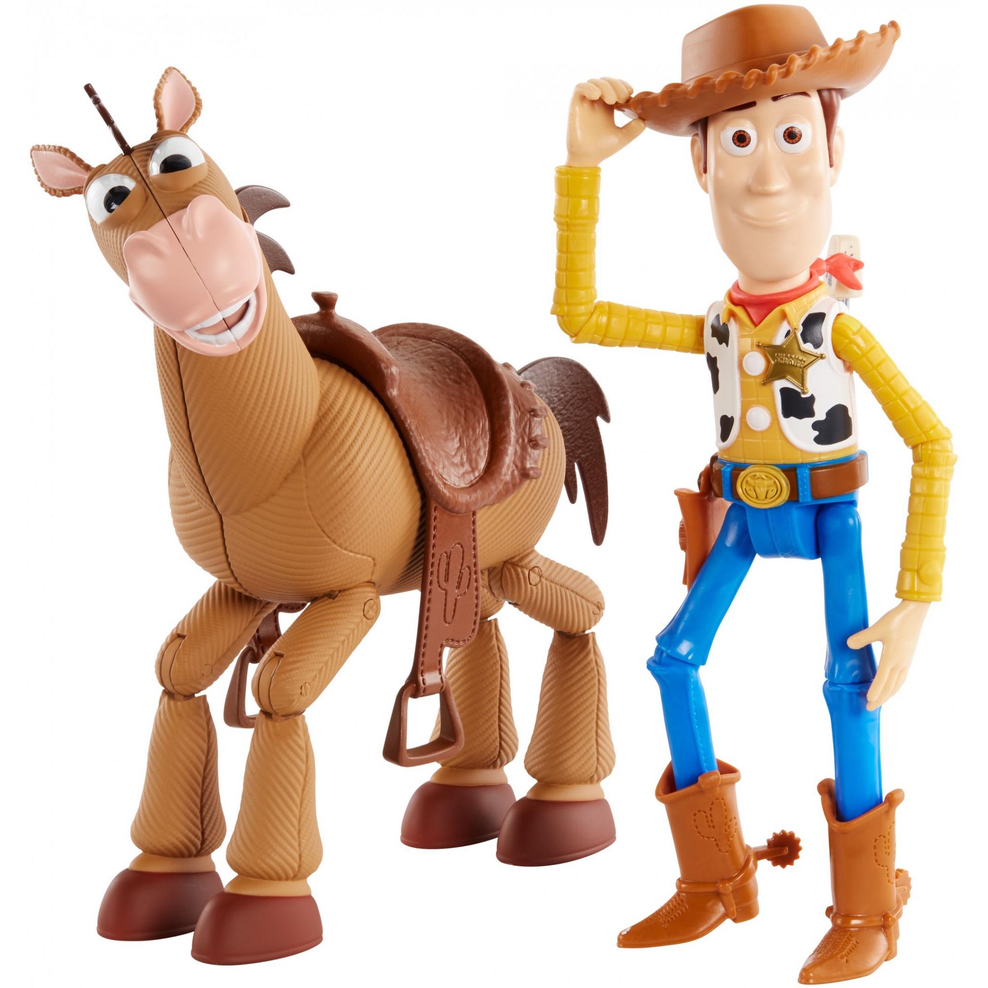 Award Winning Disney/Pixar Toy Story 4 Woody And Buzz Lightyear 2-Character Pack, Movie-Inspired Relative-Scale For Storytelling Play - image 1 of 8