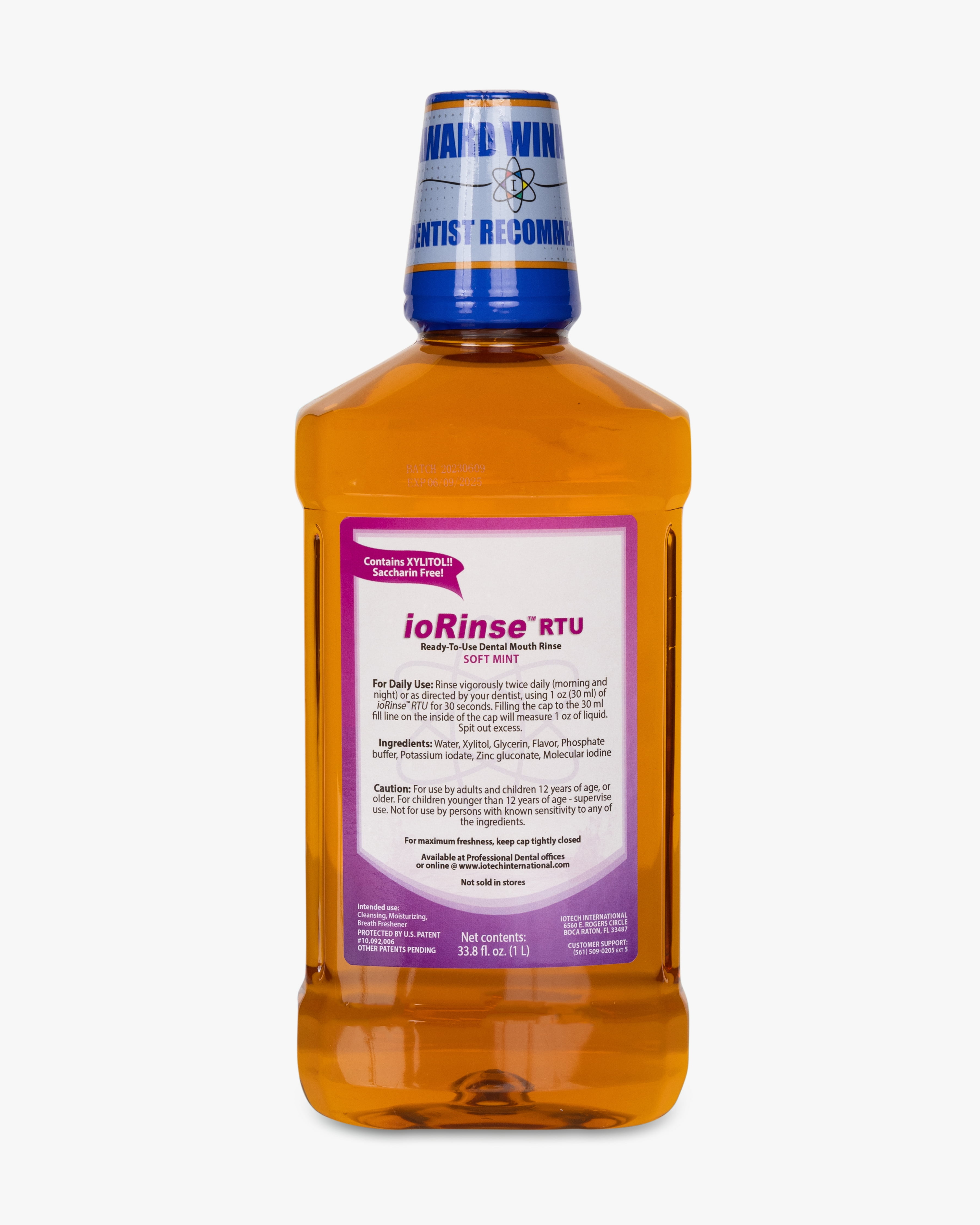 Awardwinning, Clinicallyproven Iotech ioRinse Mouthwash. New and Improved. Used by more