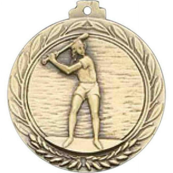 Awards Etc. ABSEF BASEBALL FEMALE MEDALLION with RIBBON - Pack of 100