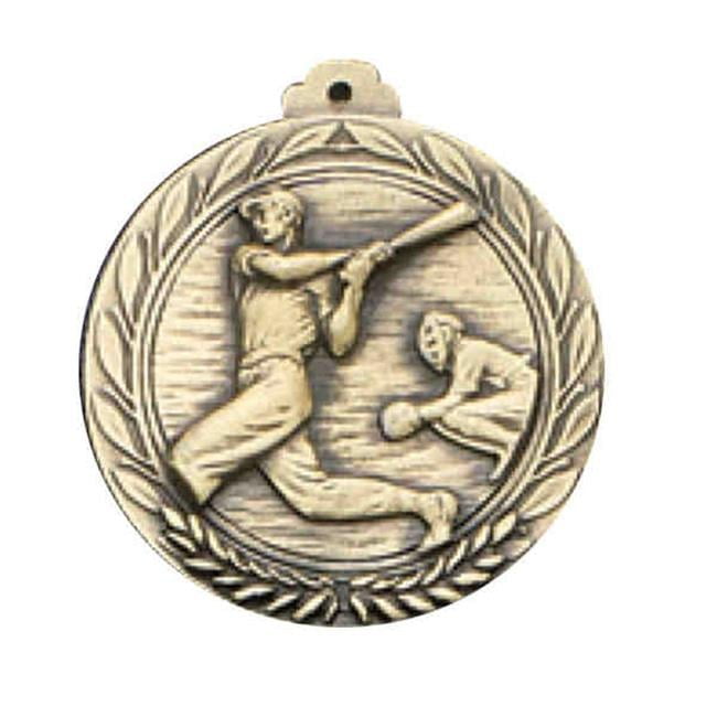 Awards Etc. ABSEM2 BASEBALL MALE2 MEDALLION with RIBBON - Pack of 100