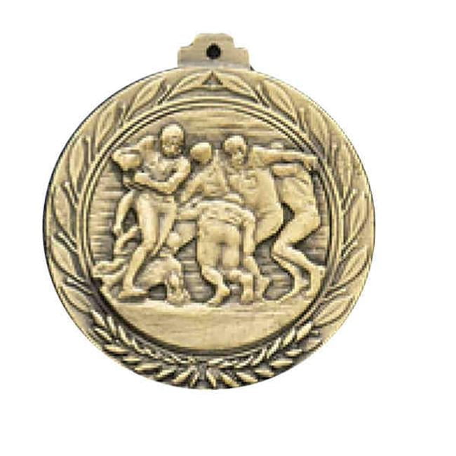 Awards Etc. AFOOTG FOOTBALL GENERAL MEDALLION with RIBBON - Pack of 100