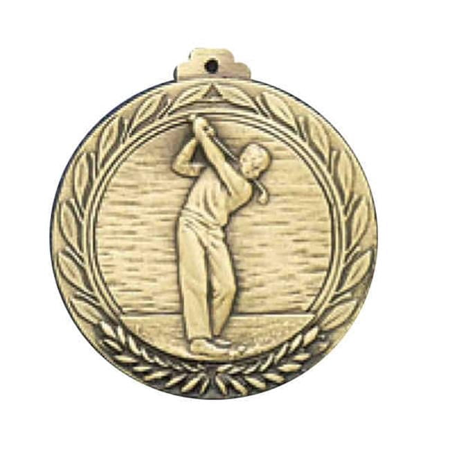 Awards Etc. AGOLFM GOLF MALE MEDALLION with RIBBON - Pack of 100