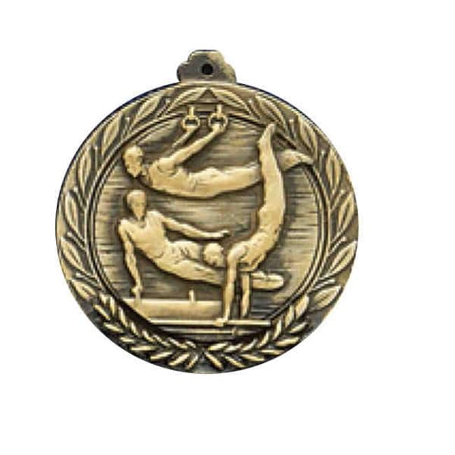 Awards Etc. AGYMM1 GYMNASTICS MALE MEDALLION with RIBBON - Pack of 100