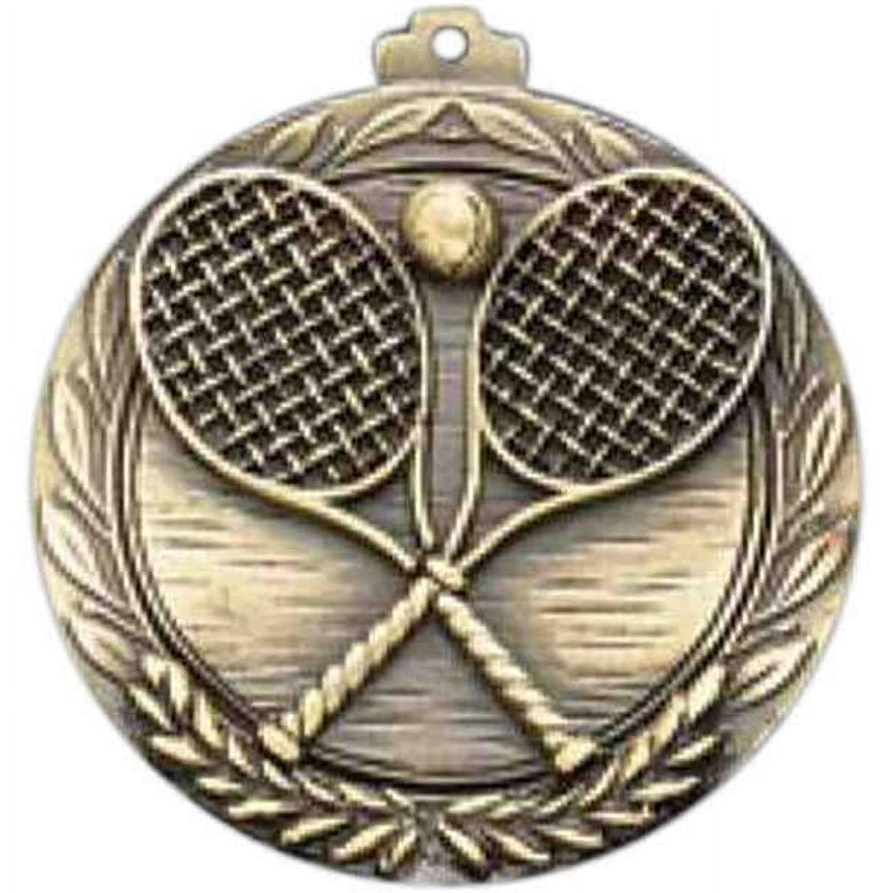 Awards Etc. ATENX TENNIS RAQUETS MEDALLION with RIBBON - Pack of 100