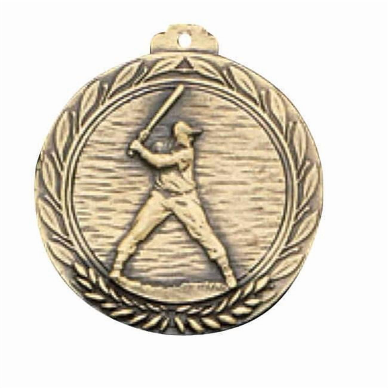 Awards Etc.  BASEBALL MALE MEDALLION with RIBBON - Pack of 100