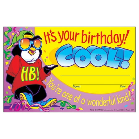 It's your birthday! Cool! Recognition Awards, 30 ct