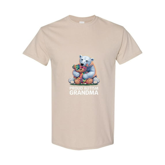 Awareness Bear Graphic For A Proud Autism Grandma Autistic Kids Unisex T-Shirt, for men & women, up to size 5XL