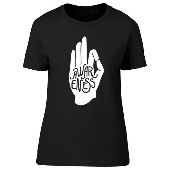 Awareness Hand Silhouette T-Shirt Women -Image by Shutterstock, Female Large