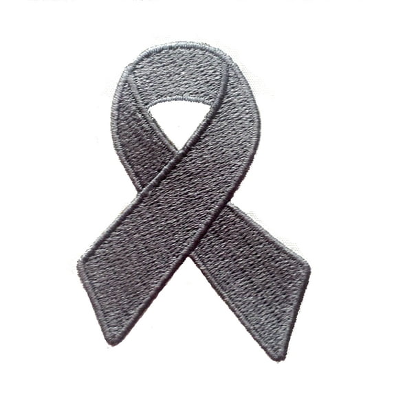 Awareness Ribbon Brain cancer / tumors, Asthma, Diabetes, Allergies, Borderline Personality Disorder Embroidered Sew/Iron On Patch 2.5" x 1.8"