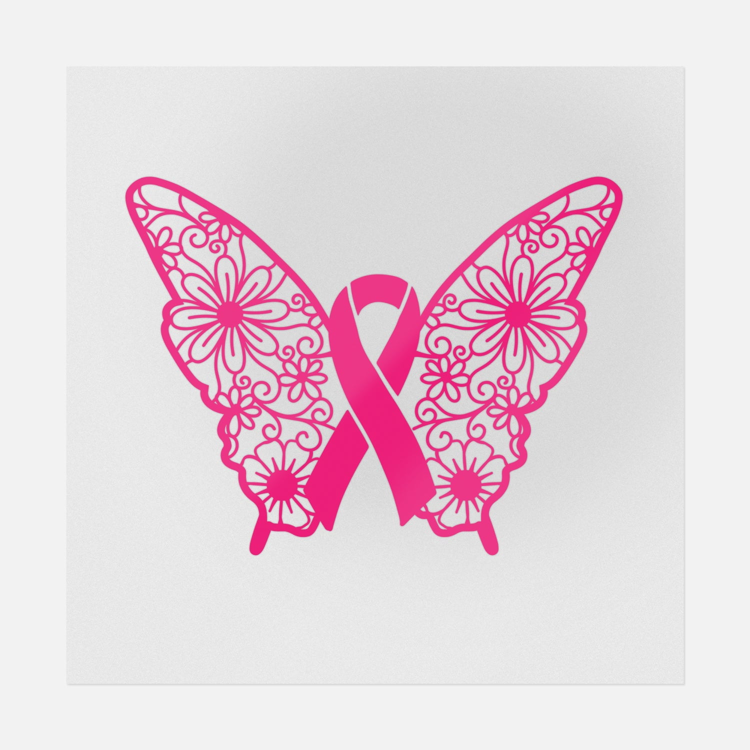 Awareness Ribbon Butterfly Mandala Transfer - Walmart.com