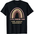thumbnail image 1 of Awareness Ribbon I Love Someone Rare Rainbow Rare Disease T-Shirt, 1 of 4