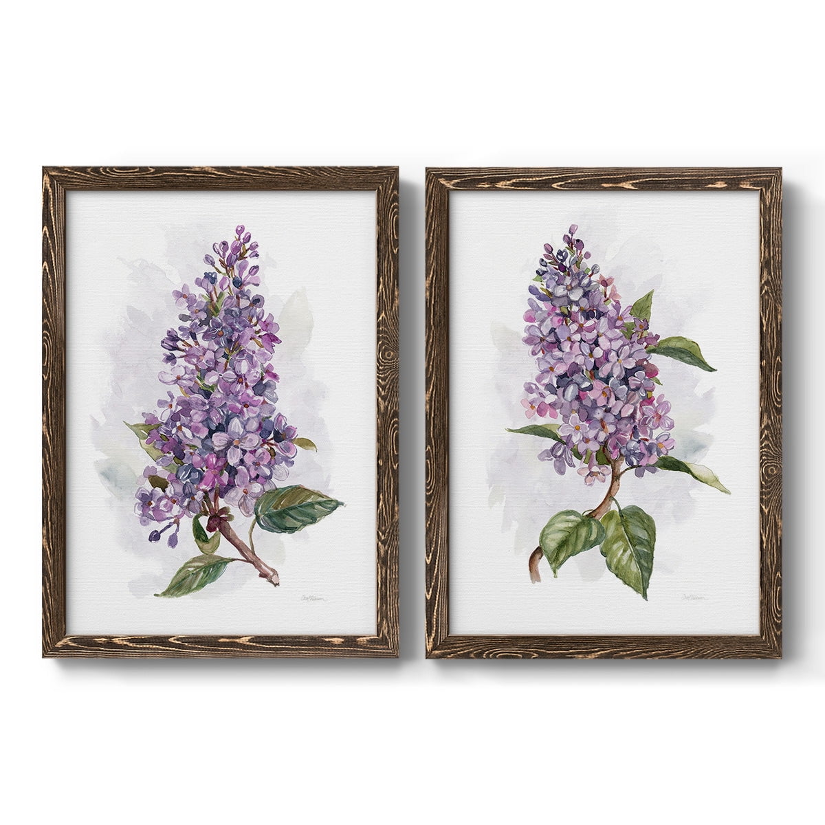 Awash in Lilac I - Premium Framed Canvas 2 Piece Set - Ready to Hang