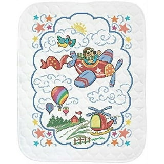 Stamped Cross Stitch Kit ~ Design Works Nursery Rhymes Baby Quilt #DW7100