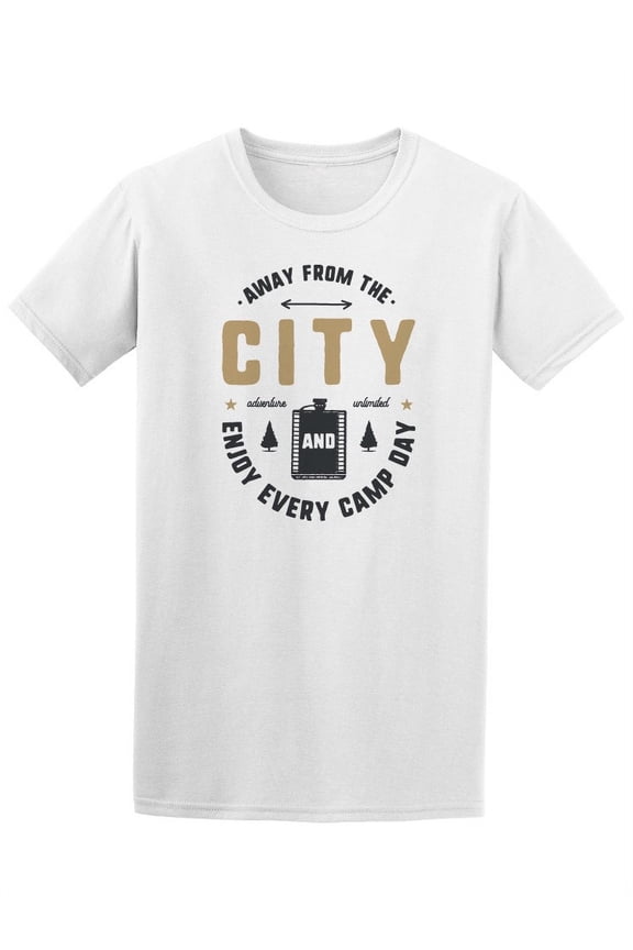 Away From The City Enjoy Camp Tee Men's -Image by Shutterstock