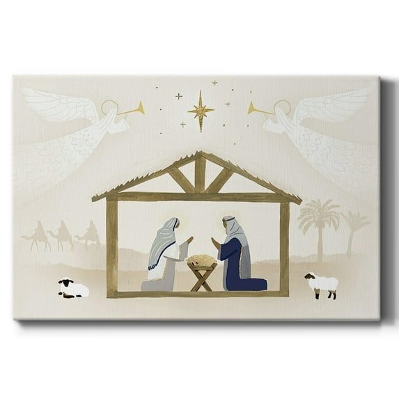 Away in a Manger Collection A- Gallery Wrapped Canvas
