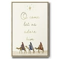 thumbnail image 1 of Away in a Manger Collection B - Framed Gallery Wrapped Holiday Canvas - 25 x 37 - Natural Wood Frame, 1 of 8