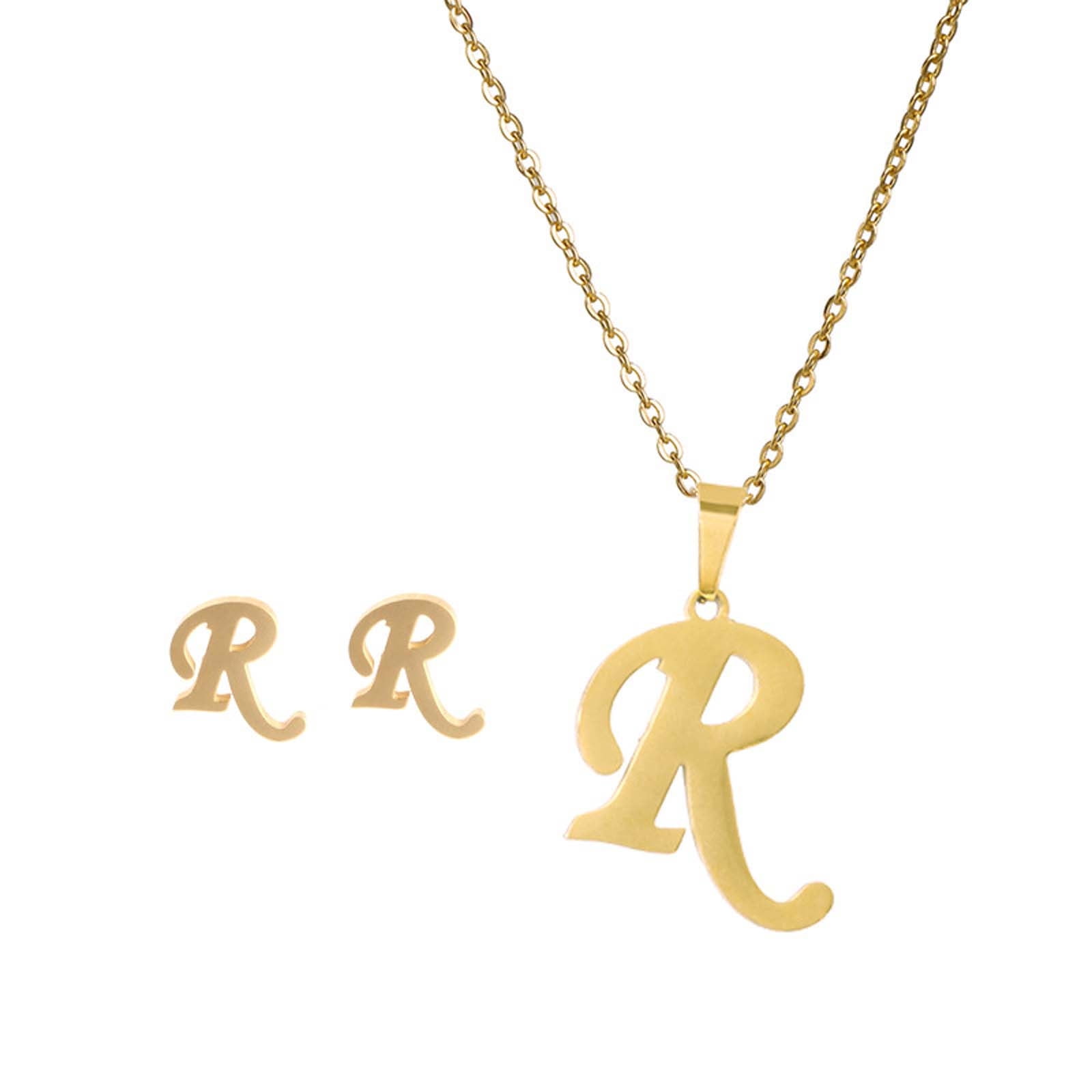 TEWIKY 14k Gold Filled Initial Necklace - Dainty Letter Pendant, Adjustable Chain, Hypoallergenic