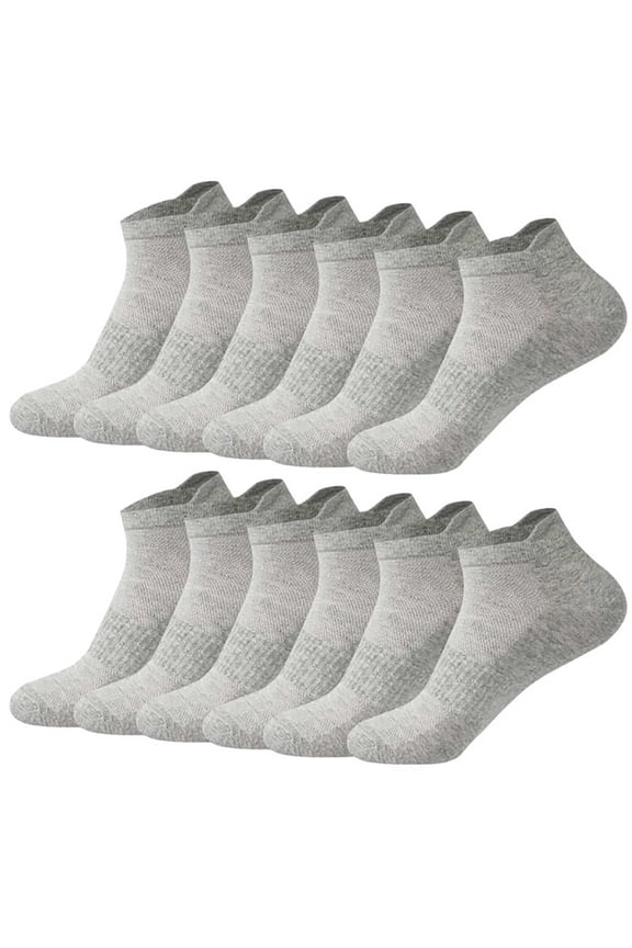 Awdenio Athletic Socks Sport Running Calf Socks Performance Cushioned Breathable Ankle Socks for Men (6 Pairs)