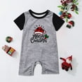 thumbnail image 1 of Awdenio Baby Christmas Pajamas for Family Xmas Matching Sets Short Sleeve Shirts and Plaid shorts Santa Christmas Tree Sleepwear Two-piece Sets, 1 of 6