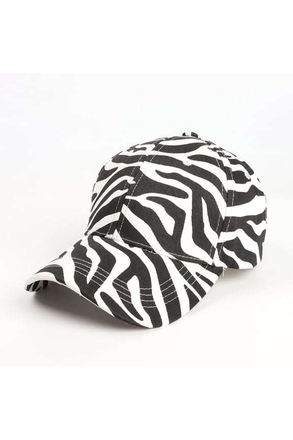 Awdenio Baseball Cap Mens and Women Fashion Baseball Cap Adjustable Classic Low Zebra Printed Hat Unconstructed Cap