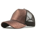 thumbnail image 1 of Awdenio Baseball Cap Ponytail Messy Buns Trucker Plain Baseball Visor Cap Unisex Glitter Hat, 1 of 4