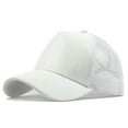 thumbnail image 1 of Awdenio Baseball Cap Ponytail Messy Buns Trucker Plain Baseball Visor Cap Unisex Glitter Hat, 1 of 4