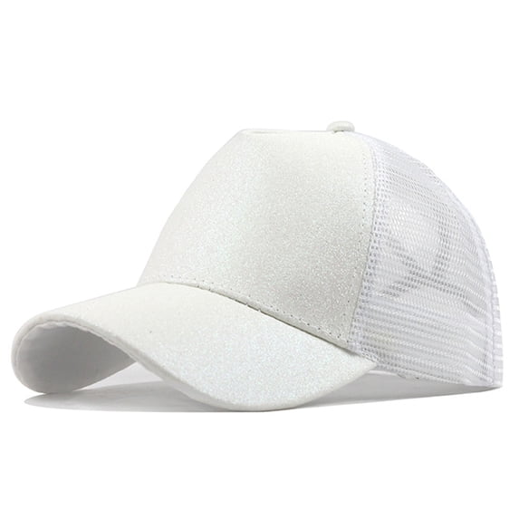 Awdenio Baseball Cap Ponytail Messy Buns Trucker Plain Baseball Visor Cap Unisex Glitter Hat